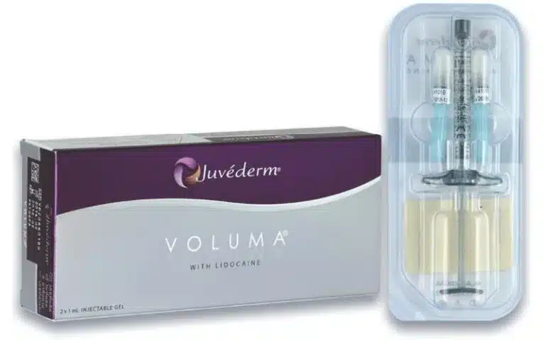 Juvederm dermal filler syringes arranged on a clinical tray representing juvederm filler price uk guide